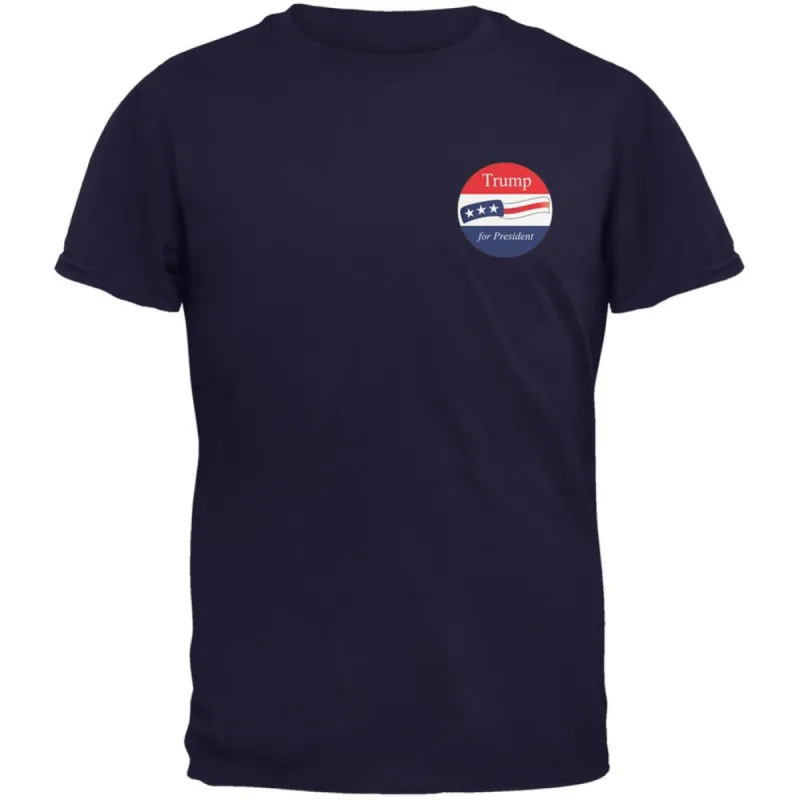 Election 2020 Donald Trump for President Jersey Navy Adult T-Shirt sold by Old Glory