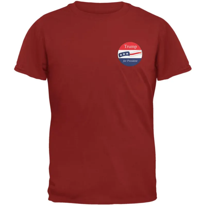 Election 2020 Donald Trump for President Jersey Cardinal Red Adult T-Shirt sold by Old Glory