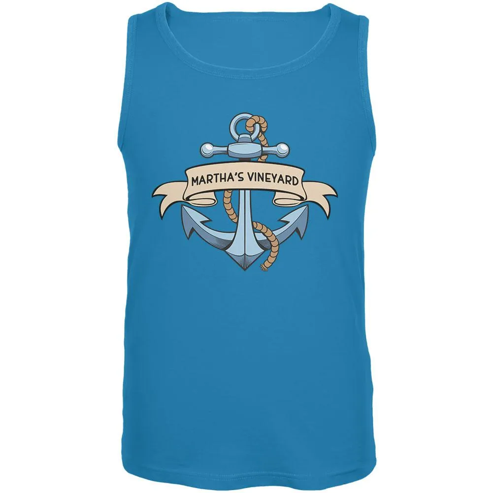 Anchor at Martha's Vineyard Mens Tank Top sold by Old Glory