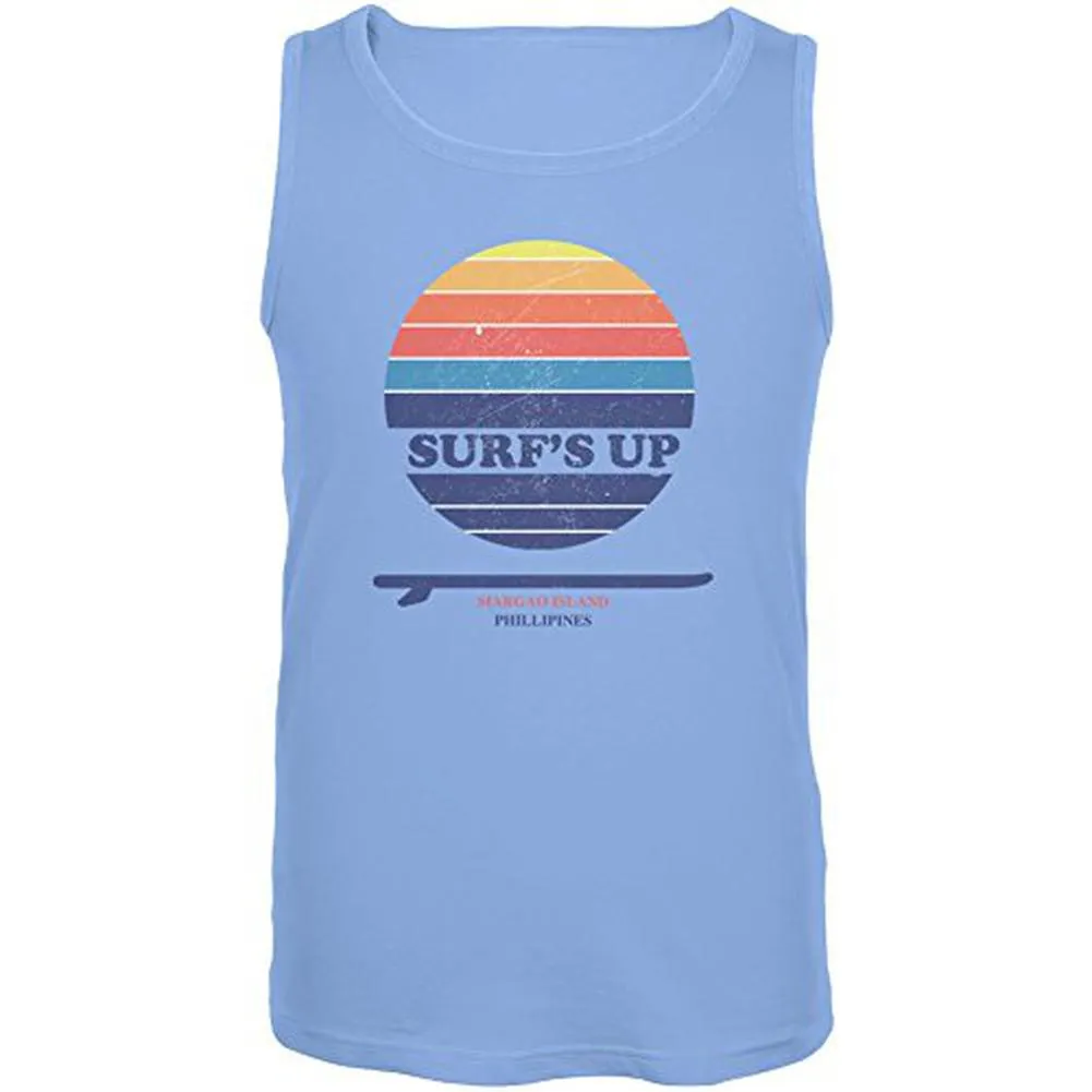 Surf's Up Siagao Island Phillipines Mens Tank Top sold by Old Glory