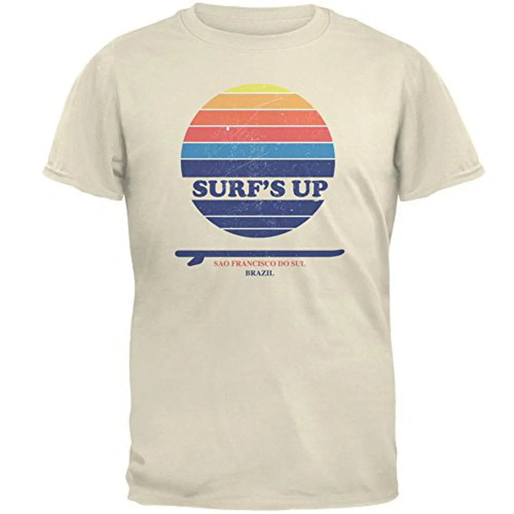 Surf's Up Sao Francisco Do Sui Brazil Mens T Shirt sold by Old Glory product image thumbnail 2