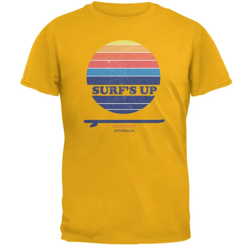 Surf's Up Gold Coast Australia Mens T Shirt sold by Old Glory