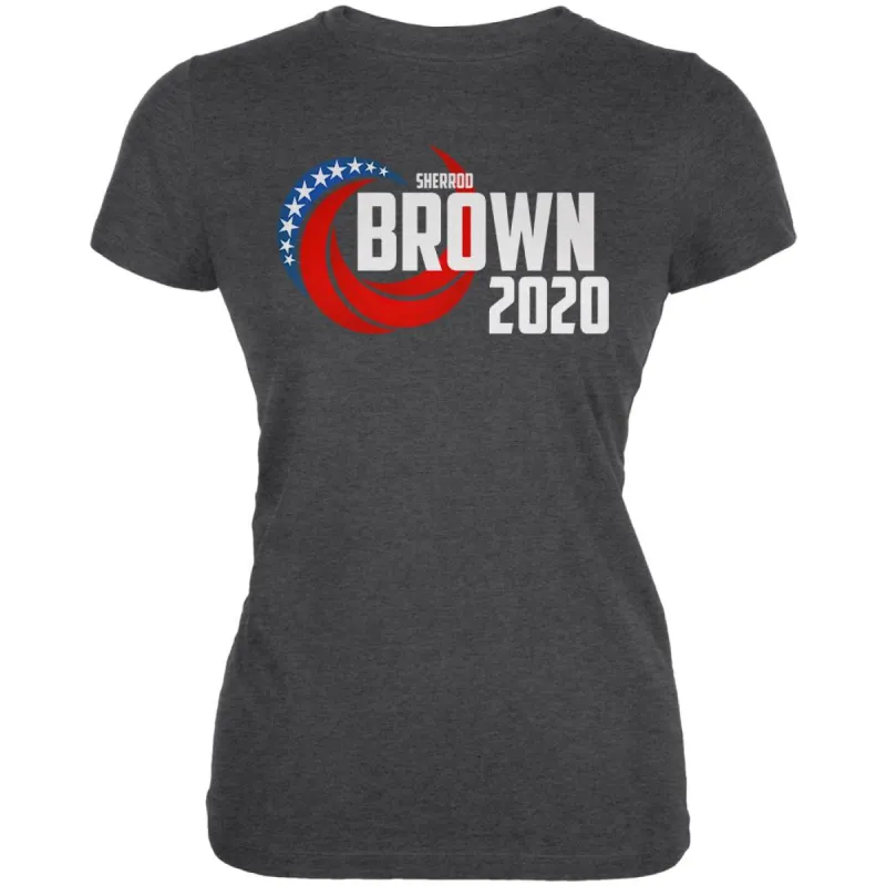 Election 2020 Sherrod Brown for President Juniors Soft T Shirt sold by Old Glory