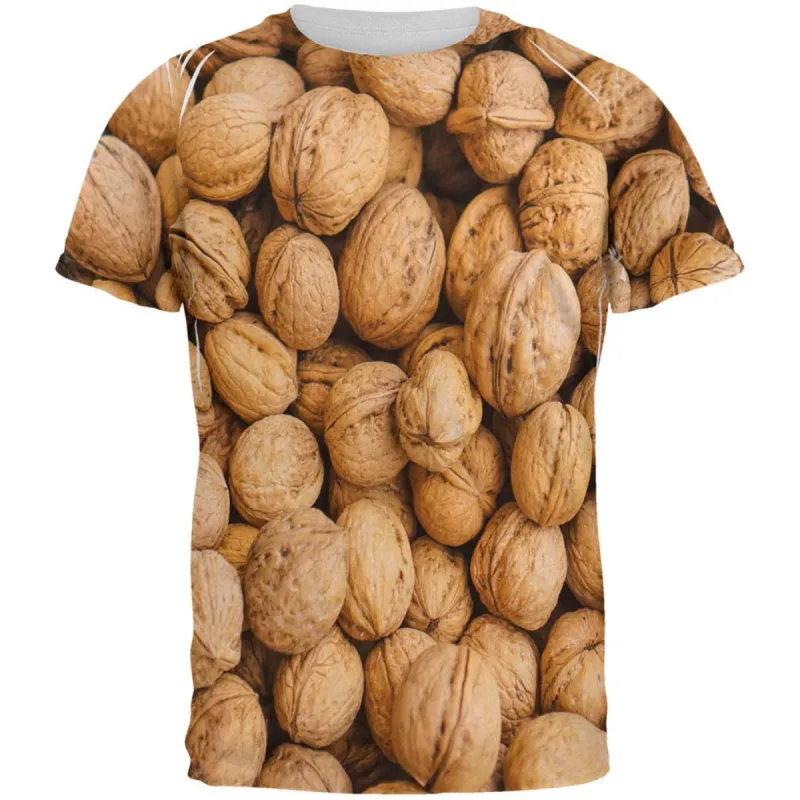 Halloween I'm Nuts Costume Walnuts All Over Mens T Shirt sold by Old Glory