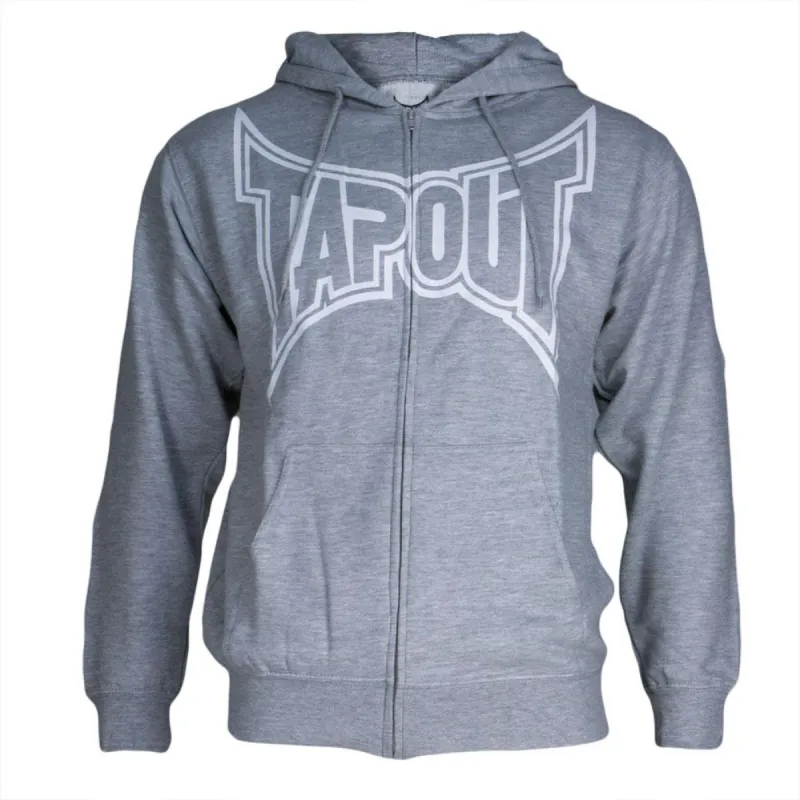 Tapout - Classic White Logo Mens Zip-Up Hoodie sold by Old Glory