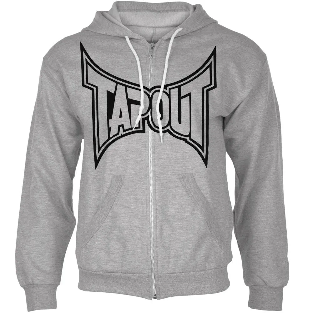 Tapout - Classic Black Logo Mens Zip-Up Hoodie sold by Old Glory