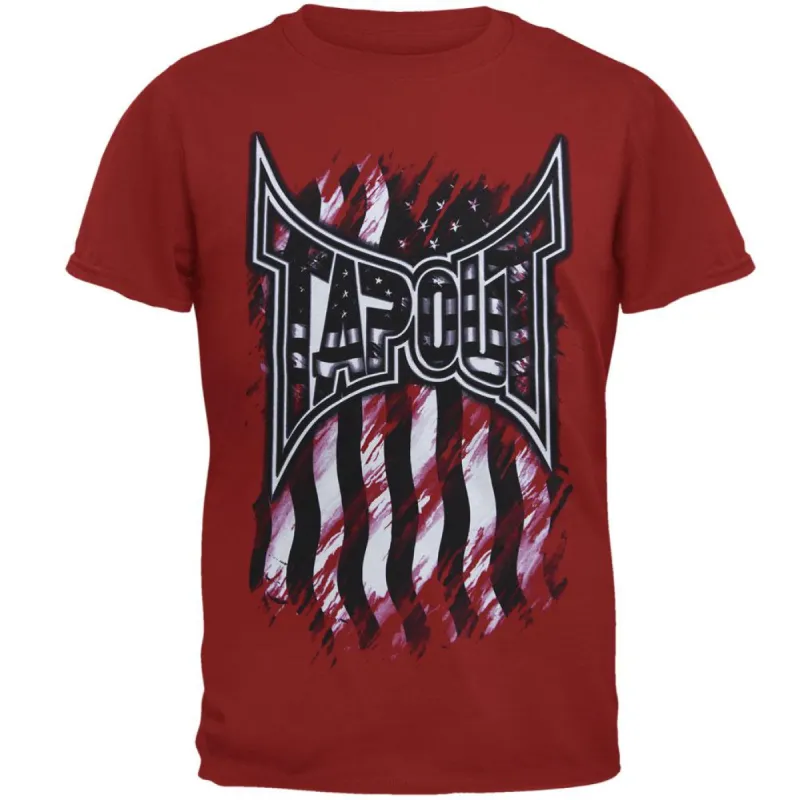 Tapout - Stars and Stripes Flag Mens T Shirt sold by Old Glory