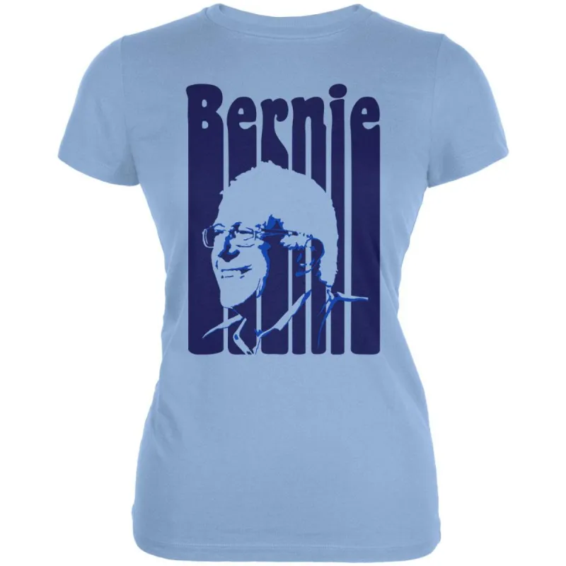 Election 2020 Retro 70s Color Bars Bernie Sanders Juniors Soft T Shirt sold by Old Glory