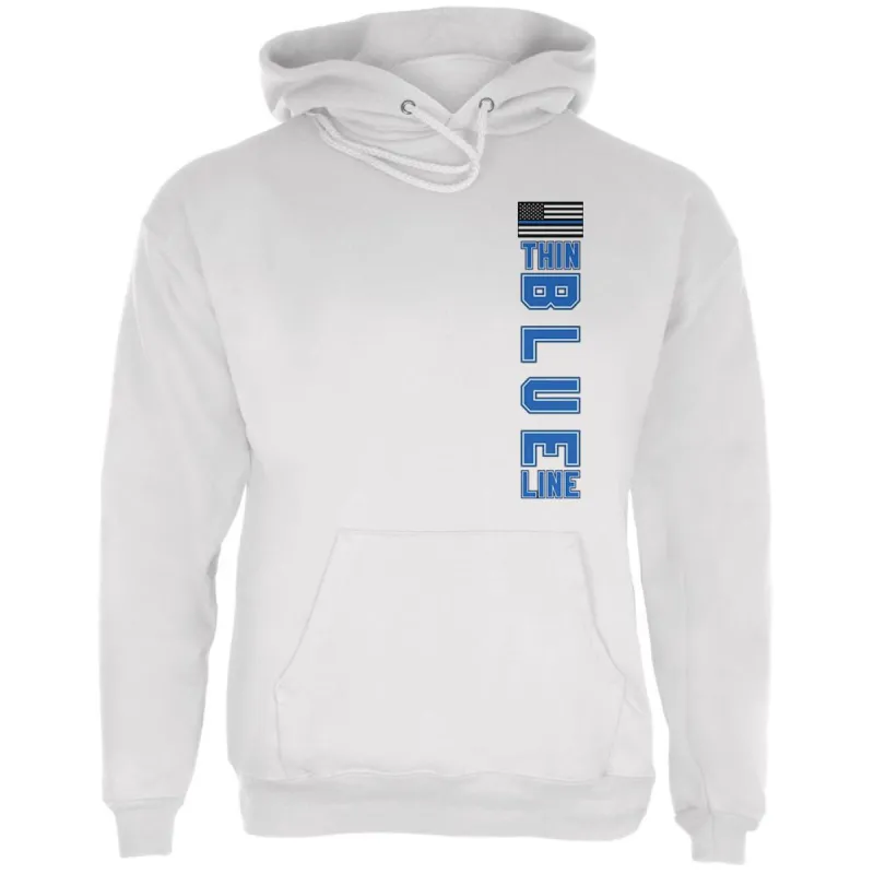 Blue Lives Matter Thin Blue Line American Flag Mens Hoodie made by Old Glory