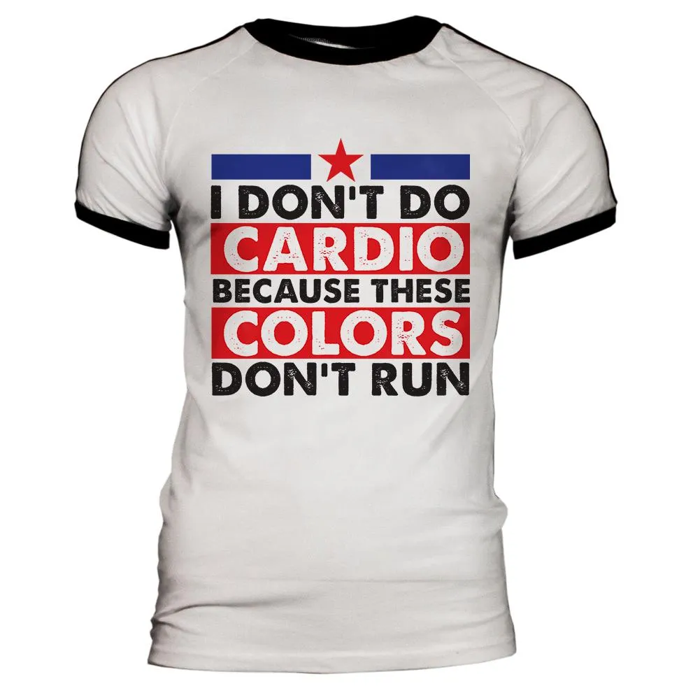 4th of July I Don't Do Cardio Mens Soccer Jersey T Shirt sold by Old Glory