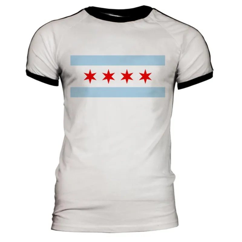 City Flag Chicago Mens Soccer Jersey T Shirt sold by Old Glory