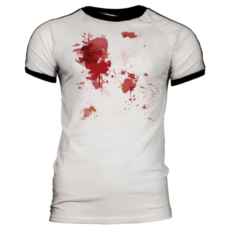 Blood Splatter Mens Soccer Jersey T Shirt sold by Old Glory
