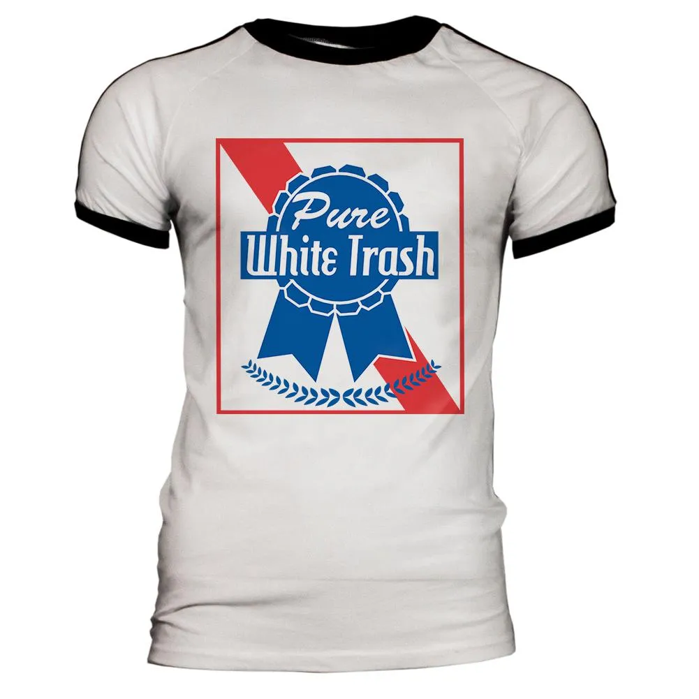 Pure White Trash Mens Soccer Jersey T Shirt sold by Old Glory