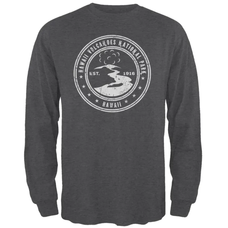 Hawaii Volcanoes National Park Mens Long Sleeve T Shirt sold by Old Glory