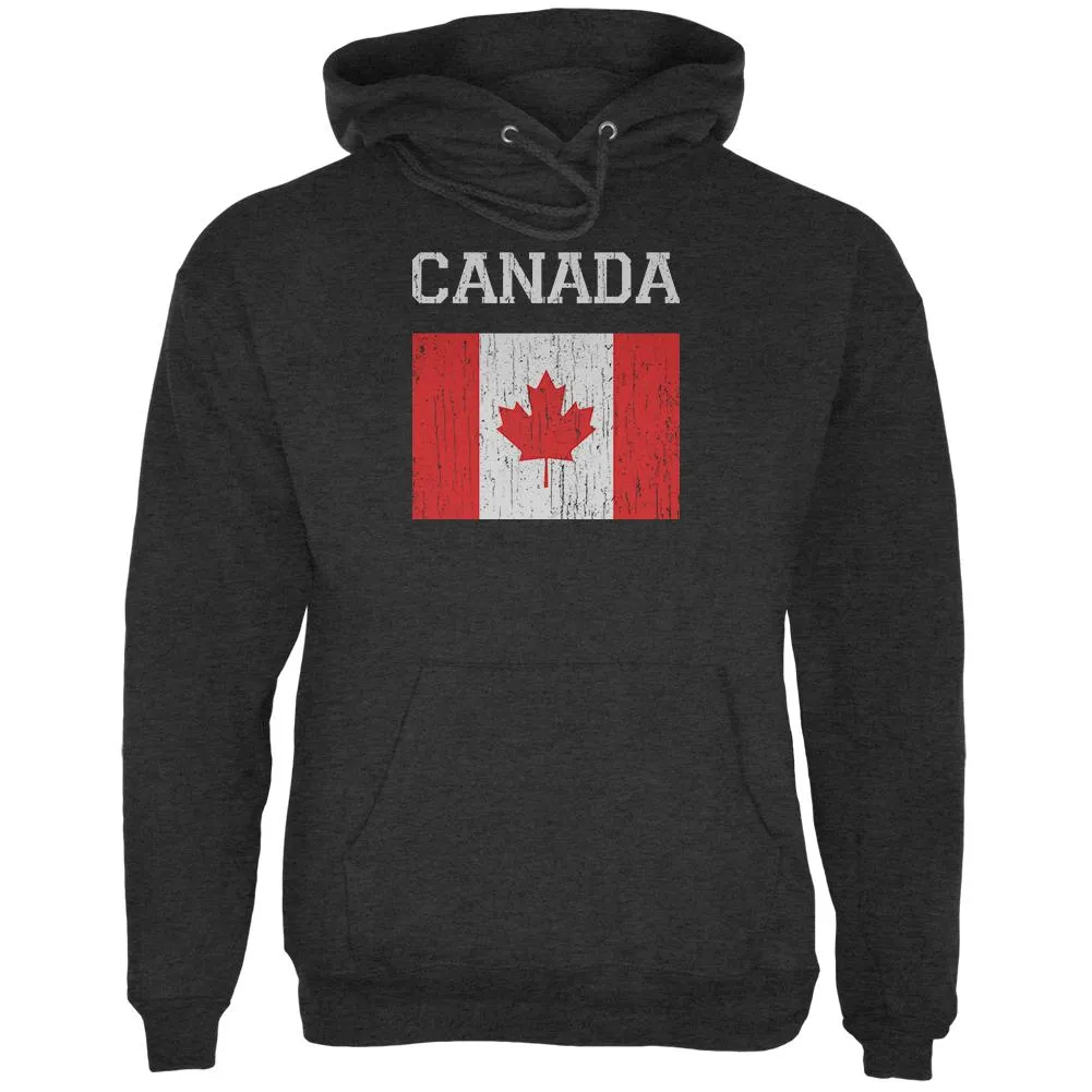 World Cup Distressed Flag Canada Mens Hoodie sold by Old Glory