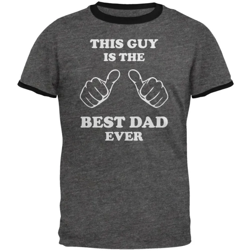 Father's Day This Guy Best Dad Ever Mens Ringer T Shirt sold by Old Glory