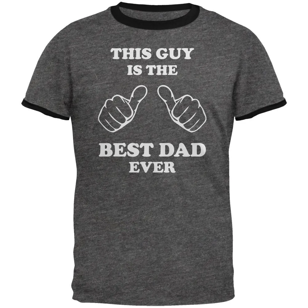 Father's Day This Guy Best Dad Ever Mens Ringer T Shirt sold by Old Glory