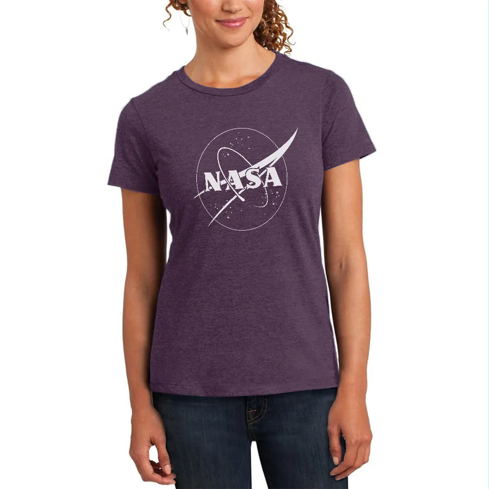 NASA Outline Logo Womens Soft Heather T Shirt sold by Old Glory product image thumbnail 3