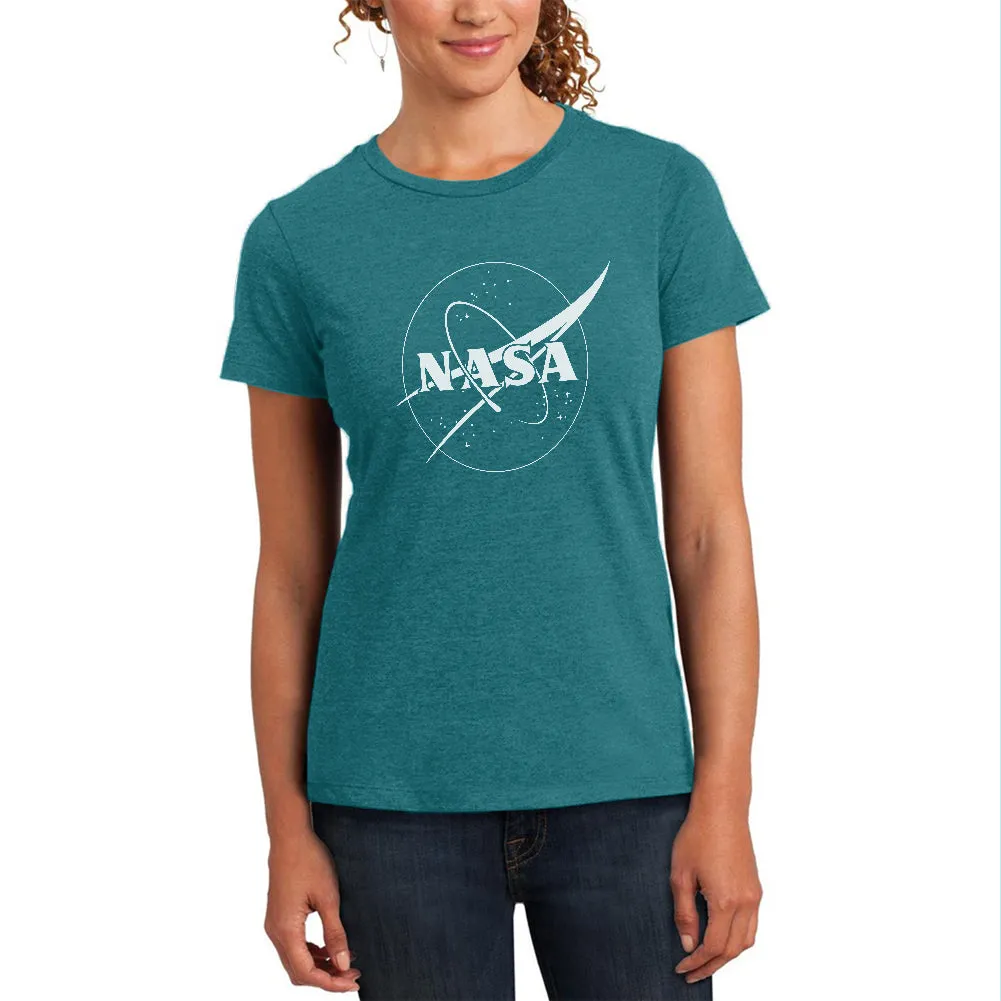 NASA Outline Logo Womens Soft Heather T Shirt sold by Old Glory product image thumbnail 4