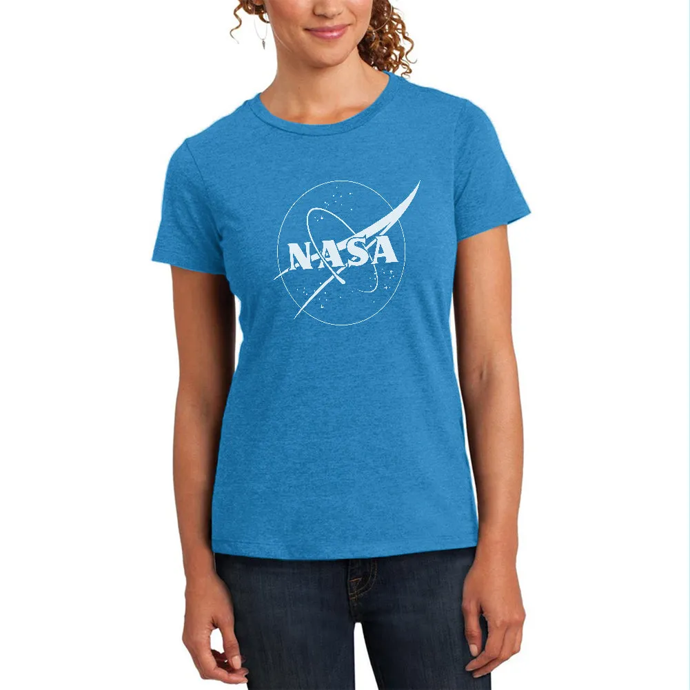 NASA Outline Logo Womens Soft Heather T Shirt sold by Old Glory product image thumbnail 2
