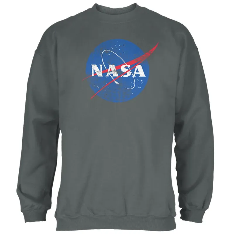 NASA Distressed Logo Mens Sweatshirt sold by Old Glory