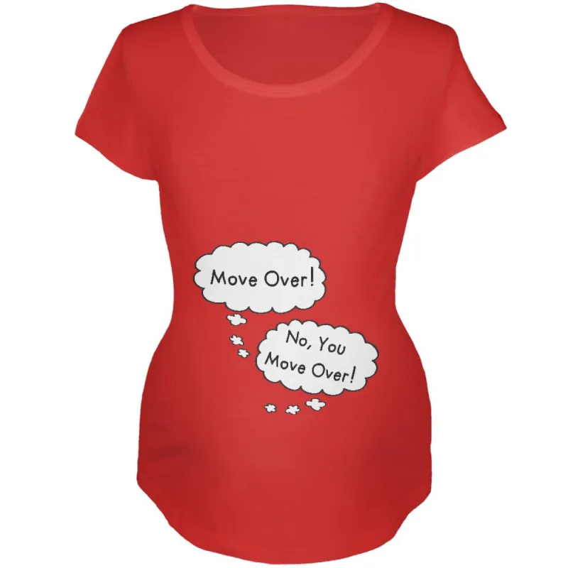 Speech Bubble Arguing Twins Move Over Maternity Soft T Shirt sold by Old Glory