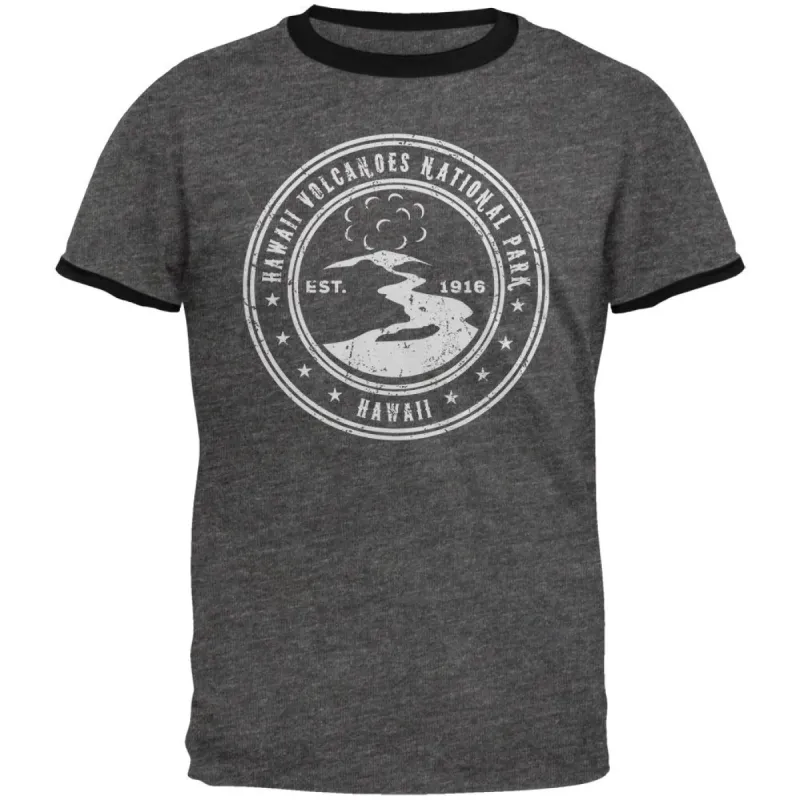 Hawaii Volcanoes National Park Mens Ringer T Shirt sold by Old Glory