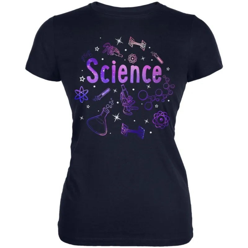 Science Tools Atoms Space Scientist Teacher Juniors Soft T Shirt sold by Old Glory