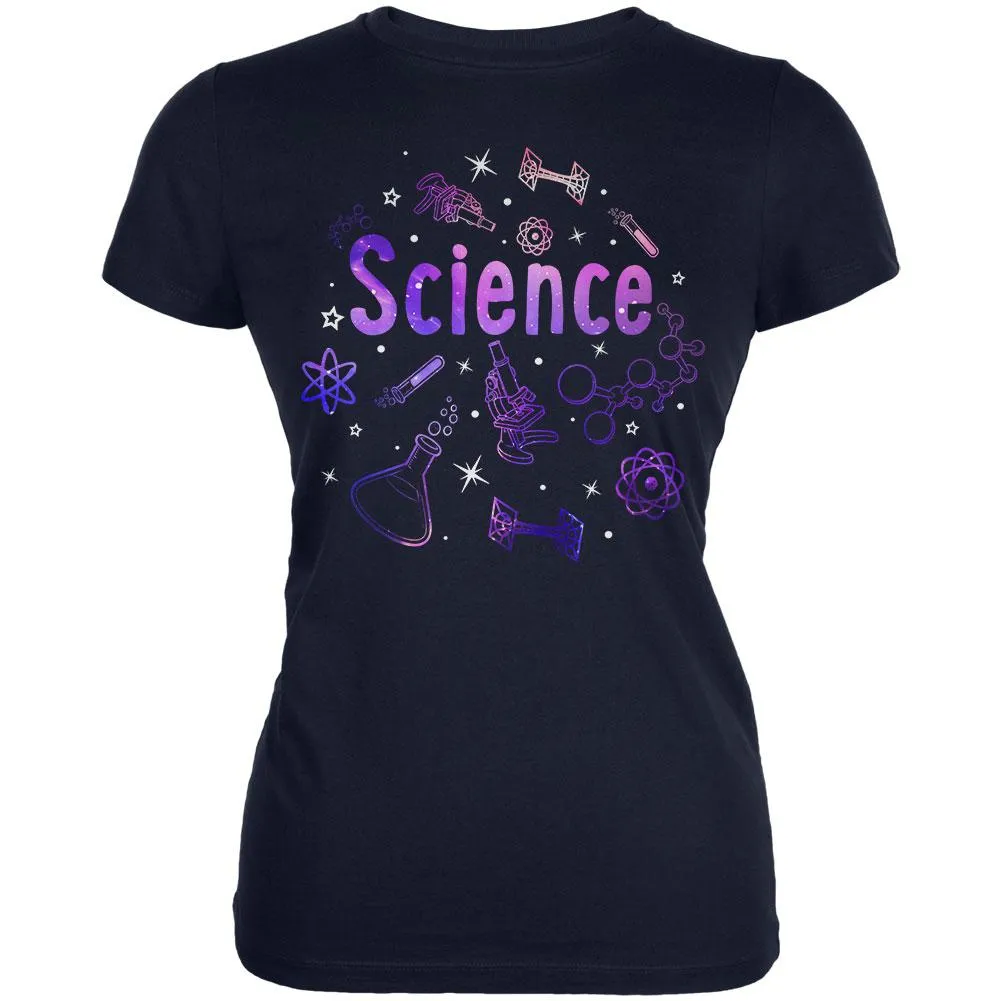 Science Tools Atoms Space Scientist Teacher Juniors Soft T Shirt sold by Old Glory