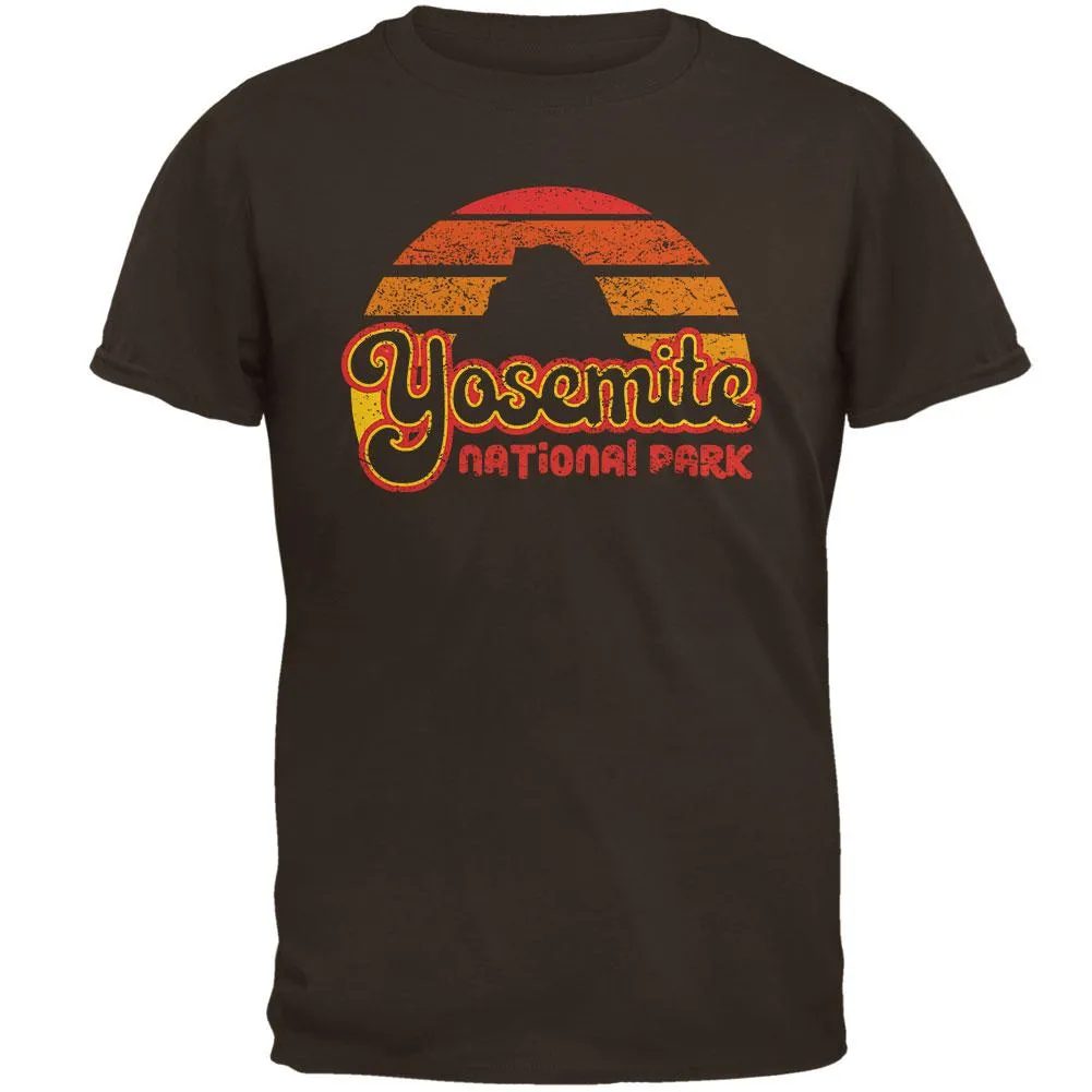 National Park Retro 70s Sunset Yosemite Mens T Shirt sold by Old Glory