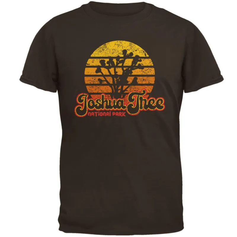 National Park Retro 70s Sunset Joshua Tree Mens T Shirt sold by Old Glory