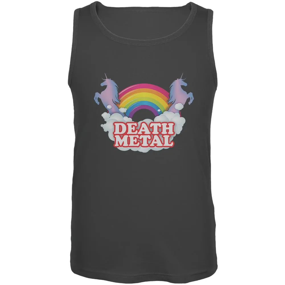 Death Metal Rainbow Unicorns Mens Tank Top sold by Old Glory