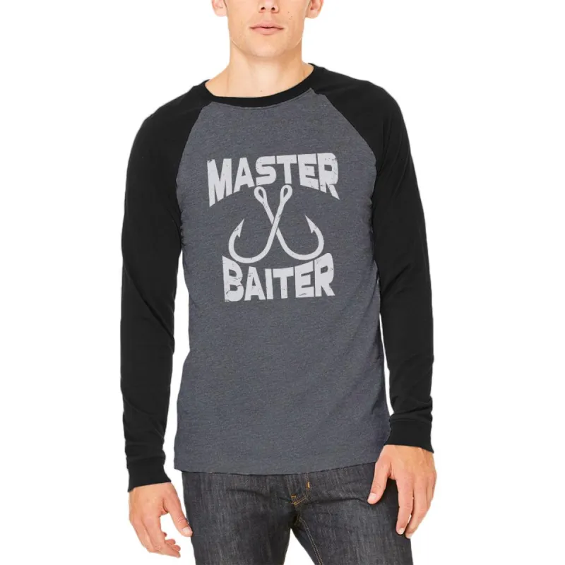 Master Baiter Adult Long Sleeve Raglan T-Shirt sold by Old Glory
