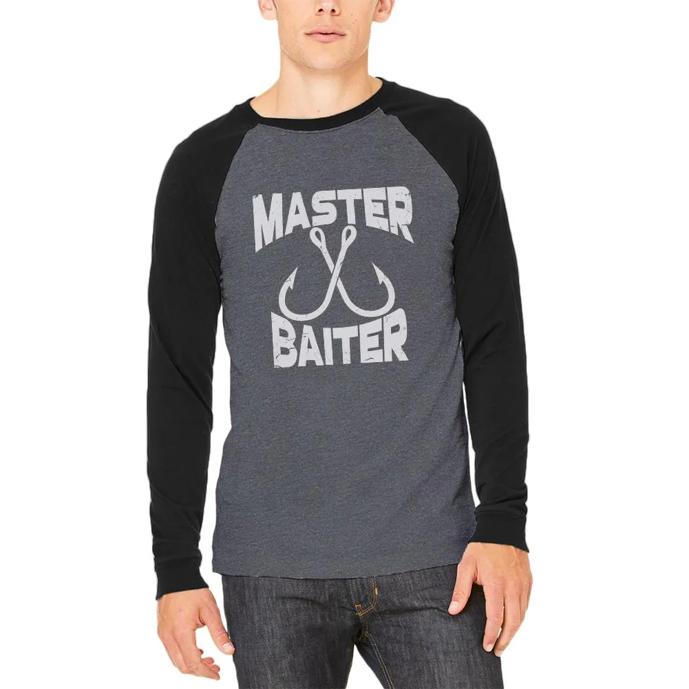 Master Baiter Adult Long Sleeve Raglan T-Shirt sold by Old Glory