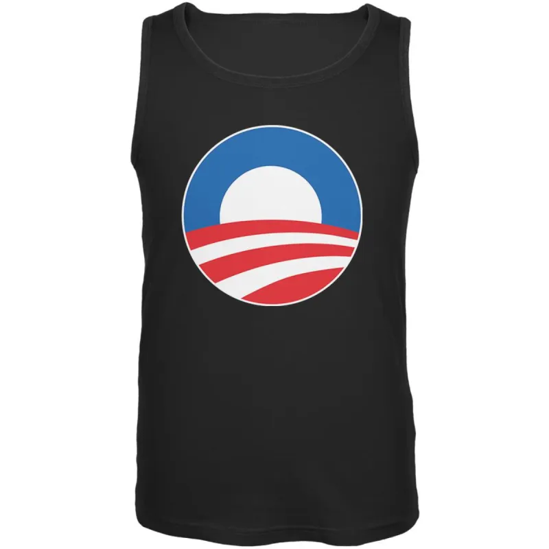 Obama - Large Rising Sun Logo Mens Tank Top sold by Old Glory