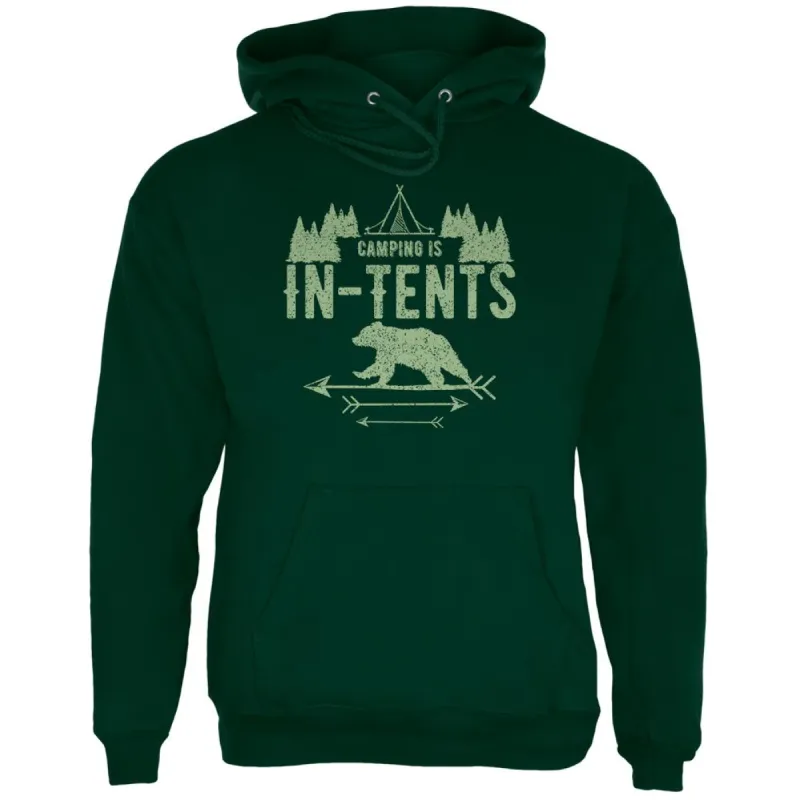 Camping Is In Tents Intense Funny Pun Mens Hoodie sold by Old Glory