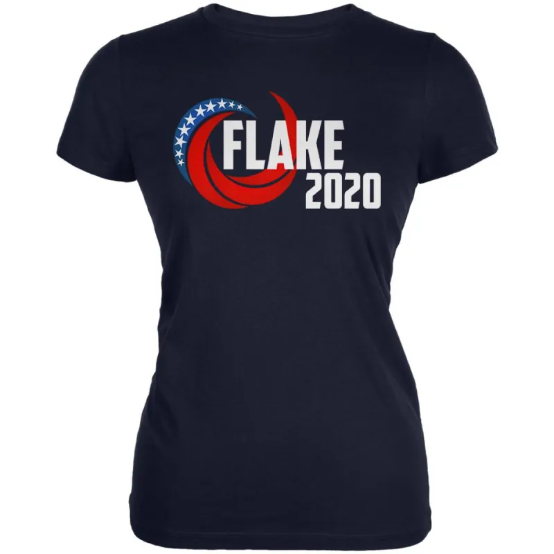Presidential Election 2020 Jeff Flake Swoosh Juniors Soft T Shirt sold by Old Glory