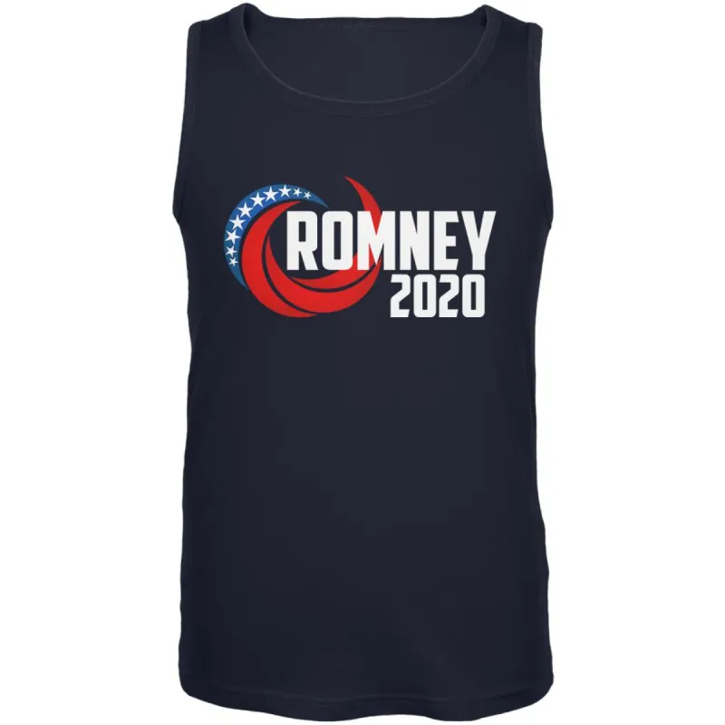 Presidential Election 2020 Mitt Romney Swoosh Mens Tank Top sold by Old Glory