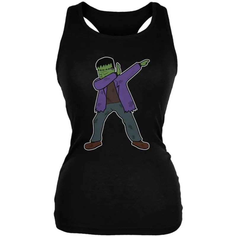 Halloween Dabbing Frankenstein's Monster Juniors Soft Tank Top sold by Old Glory