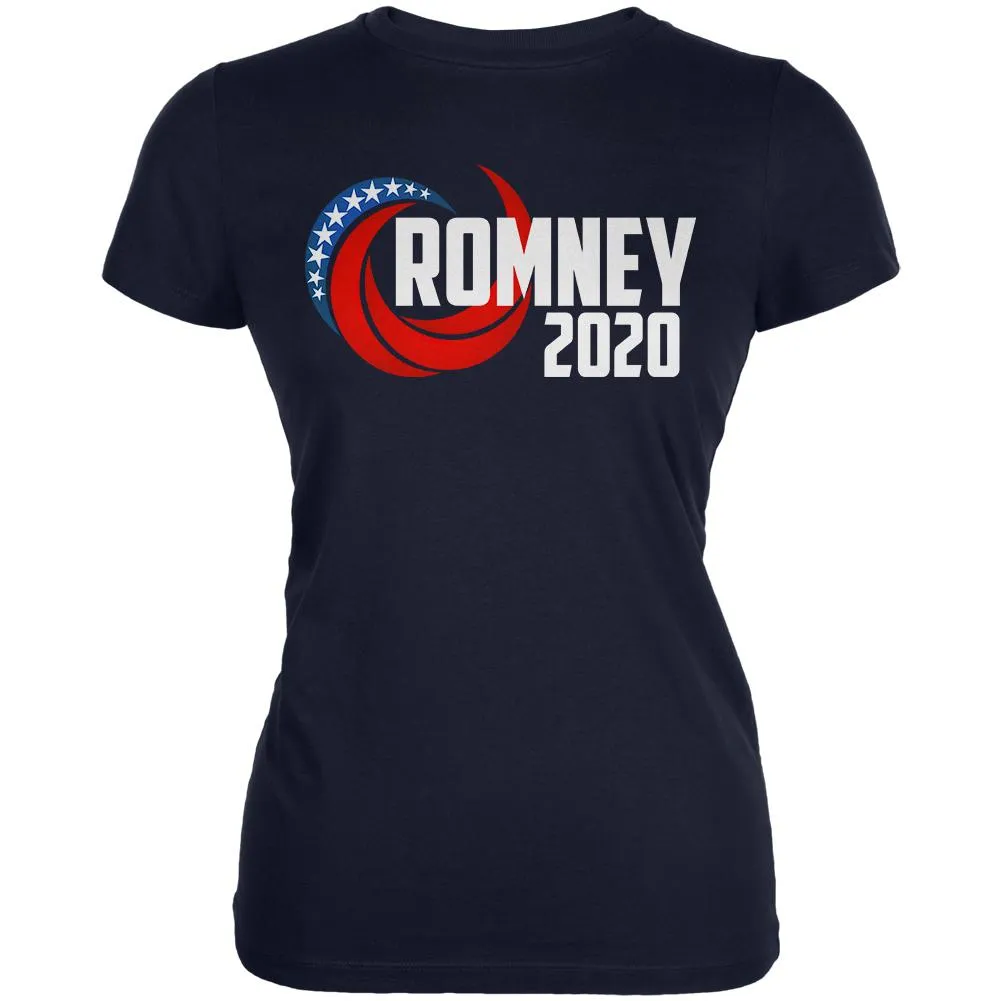 Presidential Election 2020 Mitt Romney Swoosh Juniors Soft T Shirt sold by Old Glory
