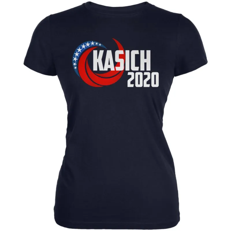 Presidential Election 2020 John Kasich Swoosh Juniors Soft T Shirt sold by Old Glory