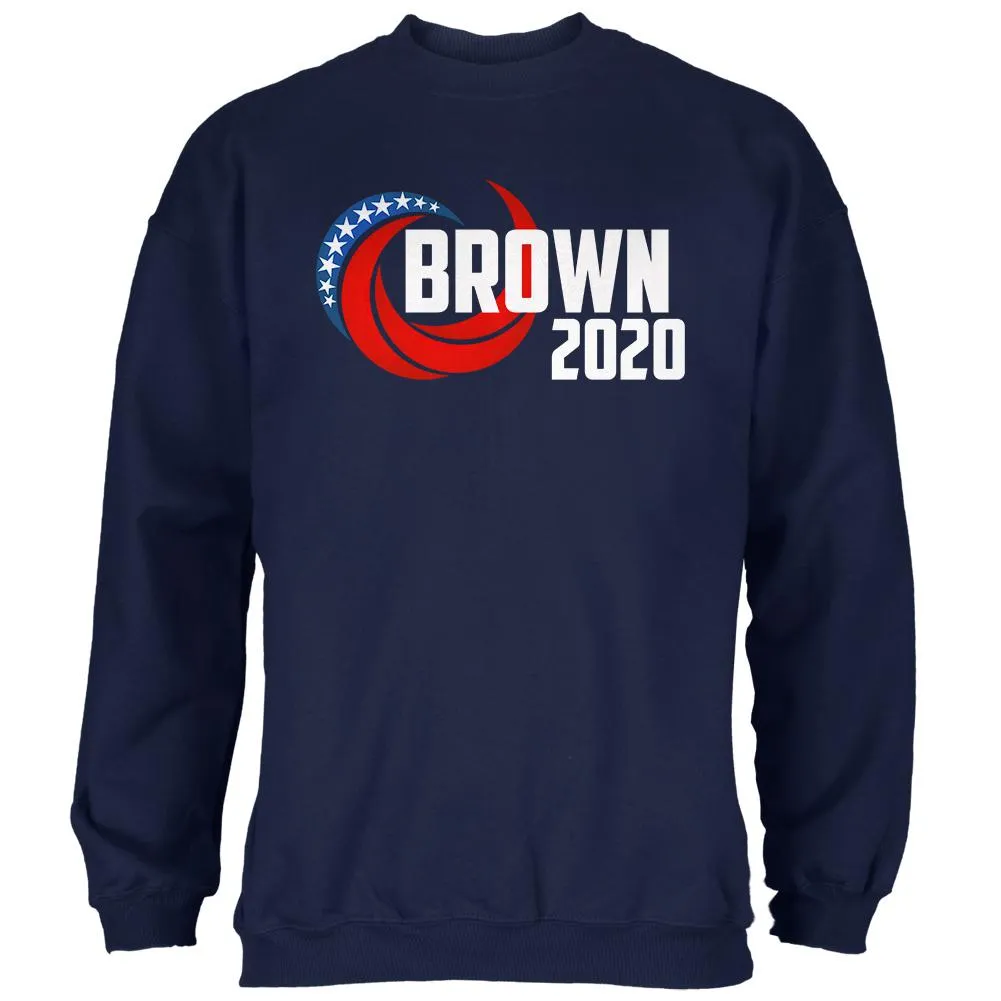 Presidential Election 2020 Jerry Brown Swoosh Mens Sweatshirt sold by Old Glory