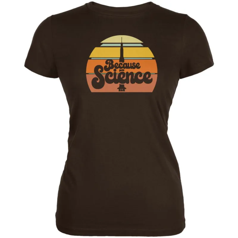 Seventies Retro Because Science Juniors Soft T Shirt sold by Old Glory