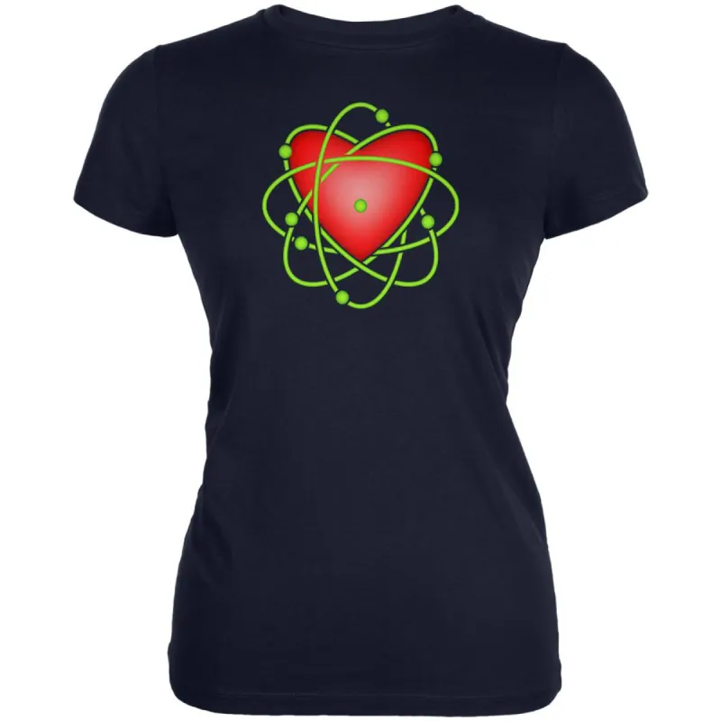 I Love Science Atomic Heart Juniors Soft T Shirt sold by Old Glory