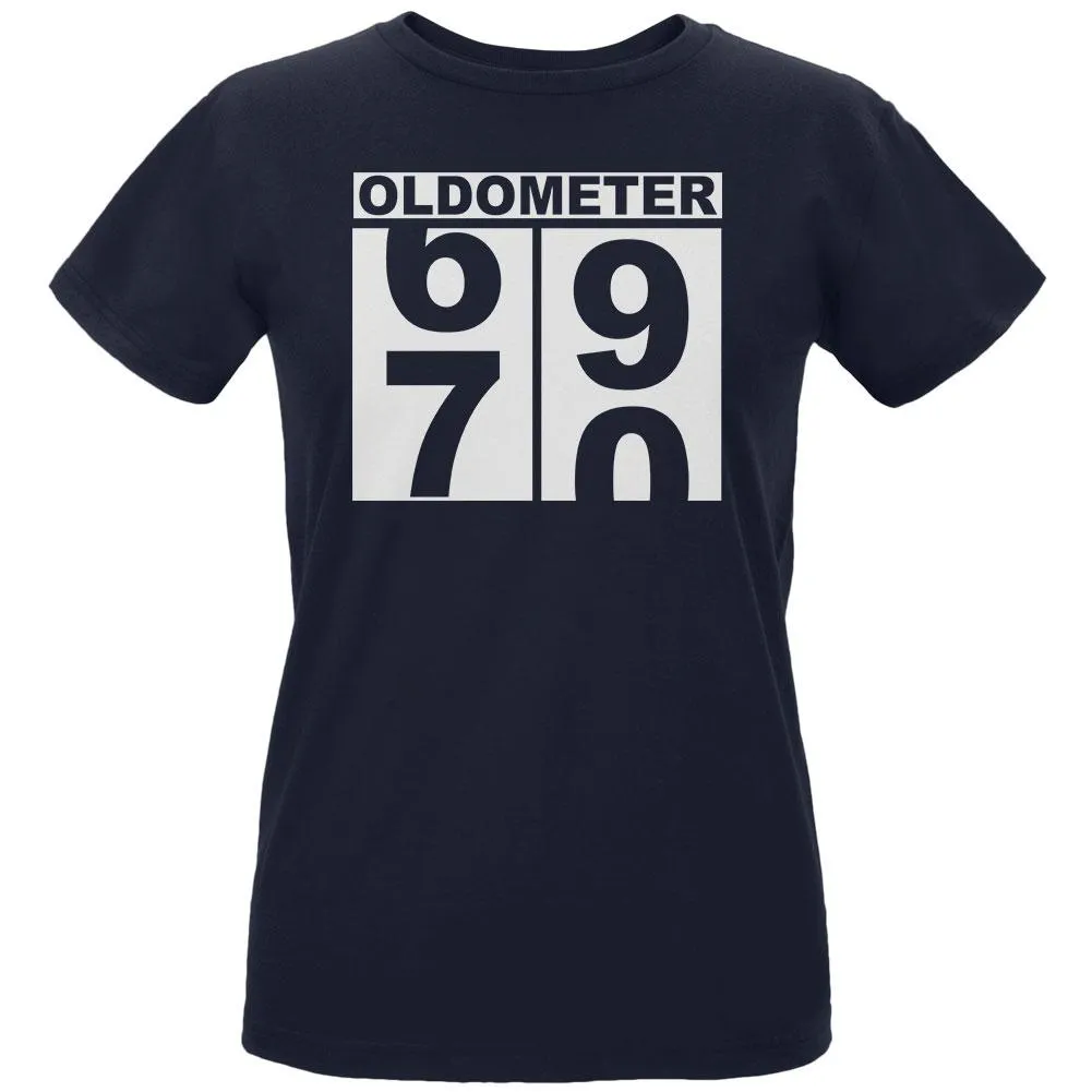 Milestone Birthday Oldometer Odometer Turning 70 Womens Organic T Shirt sold by Old Glory product image thumbnail 2