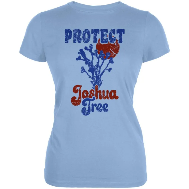 National Park Retro 70s Landscape Protect Joshua Tree Juniors Soft T Shirt sold by Old Glory