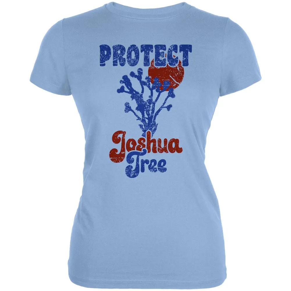 National Park Retro 70s Landscape Protect Joshua Tree Juniors Soft T Shirt sold by Old Glory