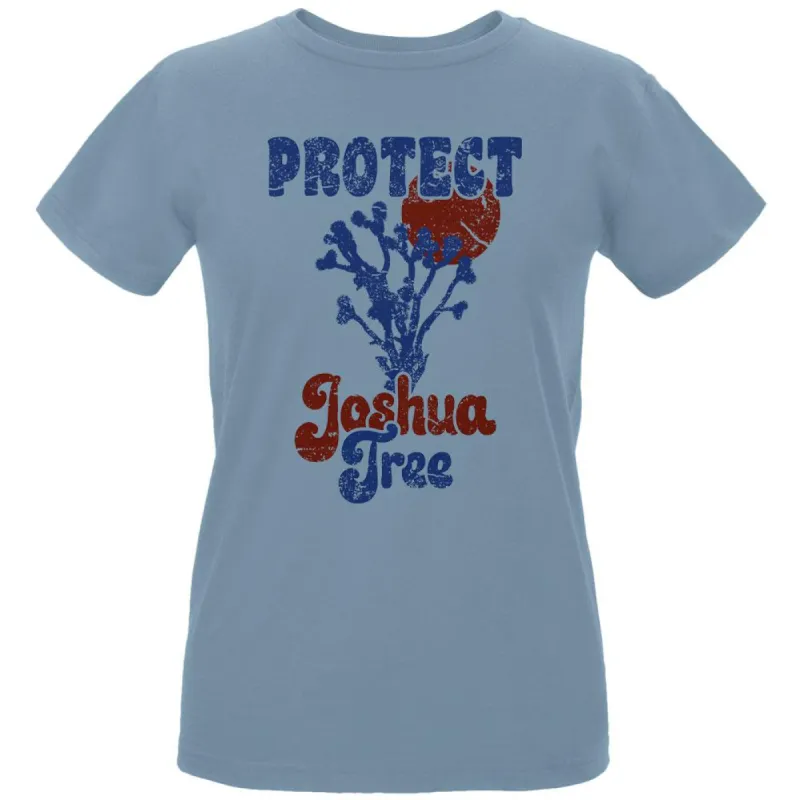 National Park Retro 70s Landscape Protect Joshua Tree Womens Organic T Shirt sold by Old Glory