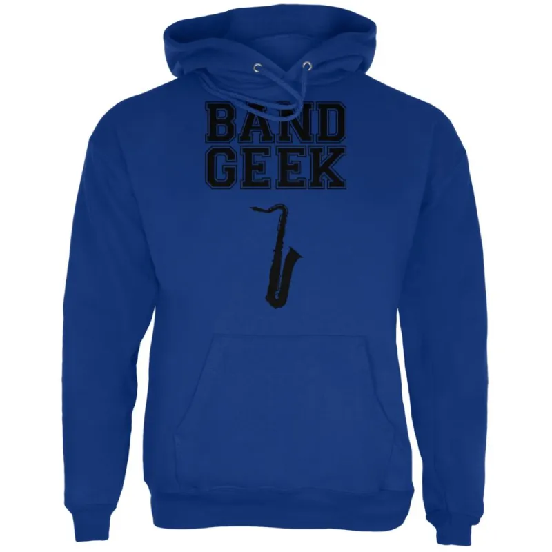 Band Geek Saxophone Mens Hoodie sold by Old Glory
