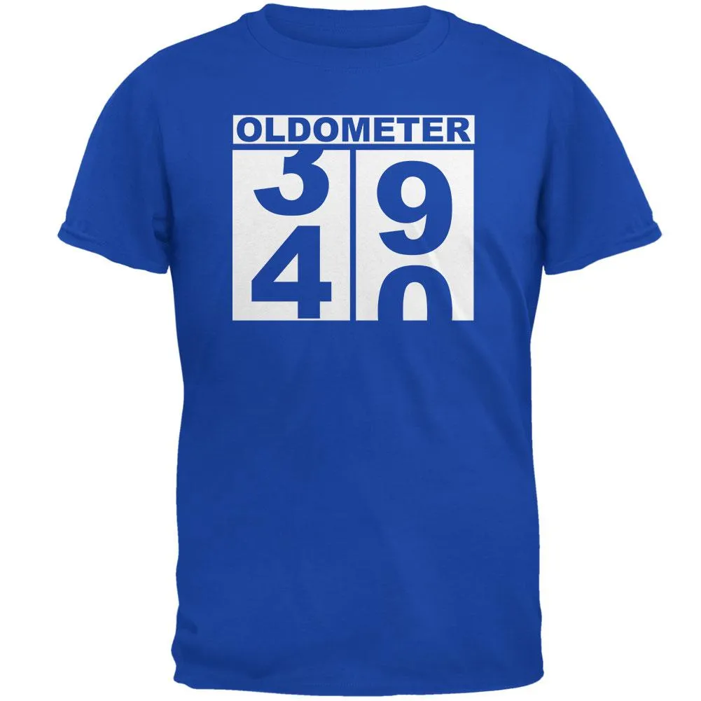Milestone Birthday Oldometer Odometer Turning 40 Mens Soft T Shirt sold by Old Glory product image thumbnail 3